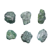 Loose green rough diamond, uncut raw irregular shape natural green earth mined diamond for jewelry making