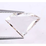 1.11 CT Shield Rose Cut Lab Grown Diamond, Light Brown Ethical Sustainable Loose Diamond for Engagement Ring & Fine Jewelry