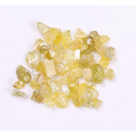Natural yellow rough diamond dust, loose uncut raw diamond chips, genuine conflict-free diamond beads for jewelry making
