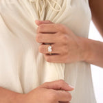1.50 Ct Toi lab created diamond ring, prong setting, perfect for engagement or special occasions.