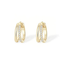 gold stud earrings for men with sleek polished finish and mens hoop earrings gold style for trendy luxury fashion.