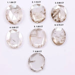 lab grown loose cvd diamond white and brown coloed diamond oval cut diamond use for custom jewerly 