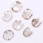 lab grown loose cvd diamond white and brown coloed diamond oval cut diamond use for custom jewerly 