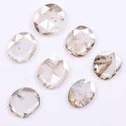 lab grown loose cvd diamond white and brown coloed diamond oval cut diamond use for custom jewerly 