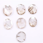 lab grown loose cvd diamond white and brown coloed diamond oval cut diamond use for custom jewerly 