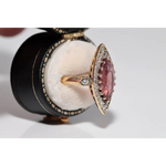 Classic lab created gemstone ring with oval amethyst stone and sparkling diamond band