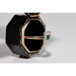 Stylish lab created gemstone ring with ruby red center stone and white diamond halo