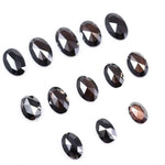 0.68 To 1.39 Ct Black Brown Colored Diamond Oval Shaped Diamond Natural Lot CVD Rose Cut Diamond Use For Custom Jewerly.