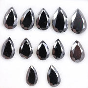 Black Pear Cut Lab Grown Diamond, Fancy CVD Loose Stone for Custom Jewelry Making, Ethical Sustainable Diamond, Perfect Gift for Her