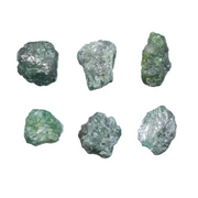 Loose green rough diamond, uncut raw irregular shape natural green earth mined diamond for jewelry making