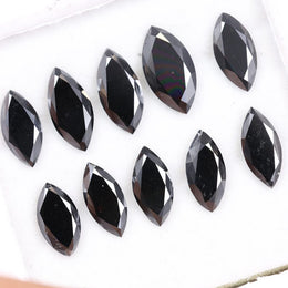 0.98 to 1.98 Ct Black Brown Marquise Cut Diamond, Lab Created CVD Diamond, Loose Fancy Diamond for Unique Jewelry & Anniversary Gift