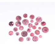 Raw Pink Diamonds 2–7 MM assorted coated round loose stones for pendants, rings, and custom jewelry making