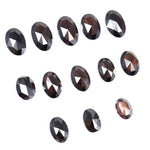 0.68 To 1.39 Ct Black Brown Colored Diamond Oval Shaped Diamond Natural Lot CVD Rose Cut Diamond Use For Custom Jewerly.