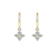 gold hoop earrings with stylish gold nugget earrings detailing and luxurious everyday jewelry appearance.