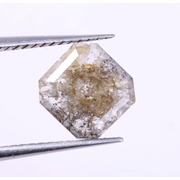 0.45 Ct Loose Uncut Asscher Lab Grown Diamond Use For Jewerly  