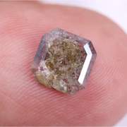 0.45 Ct Loose Uncut Asscher Lab Grown Diamond Use For Jewerly  