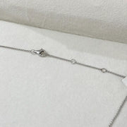 14.66 Ct moissanite round diamond white tennis necklace sparkling luxury jewelry elegant bridal style