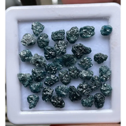 Fancy blue rough diamond lot loose uncut raw rustic earth mined conflict-free diamonds for rings jewelry making