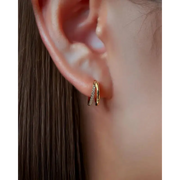 gold stud earrings for men with sleek polished finish and mens hoop earrings gold style for trendy luxury fashion.