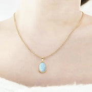 12.00 Ct Luxury Multicolour Diamond Necklace Classic Elegant Pendant Fine Jewelry for Women