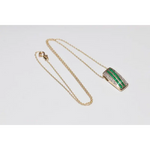 0.60 CT lab created green gemstone pendant with elegant design and sparkling green stone, fine jewelry necklace for women