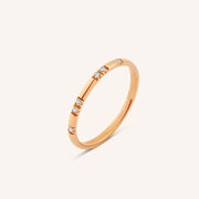Classic 14K gold signet ring diamond sunburst design minimal timeless jewelry
