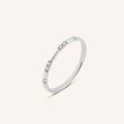 Classic 14K gold signet ring diamond sunburst design minimal timeless jewelry