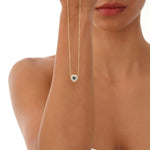 0.44 Ct genuine blue gemstone pendant necklace with deep color and elegant design, perfect for fine jewelry and stylish everyday wear
