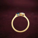 1.85 Ct TOI lab grown heart diamond ring, 18K gold, romantic and luxurious jewelry piece.