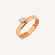 Minimalist lab grown diamond stacking ring thin elegant band for daily wear