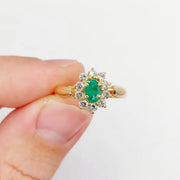 Close-up of lab created diamond with stunning sparkle and clarity ideal for custom engagement ring design