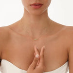 0.79 Ct Genuine Green Diamond Necklace Modern Minimalist Luxury Pendant Fine Jewelry for Women