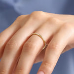 Classic 14K gold signet ring diamond sunburst design minimal timeless jewelry