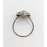2.40 Ct round cut lab created diamond ring with white stones modern luxury bridal engagement ring
