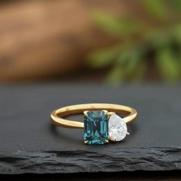 1.85 Ct TOI lab grown heart diamond ring, 18K gold, romantic and luxurious jewelry piece.