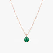 0.94 Ct genuine green gemstone pendant necklace with rich color and elegant design, perfect for timeless fine jewelry and stylish everyday looks