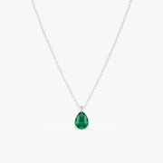 0.94 Ct genuine green gemstone pendant necklace with rich color and elegant design, perfect for timeless fine jewelry and stylish everyday looks