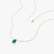 0.94 Ct genuine green gemstone pendant necklace with rich color and elegant design, perfect for timeless fine jewelry and stylish everyday looks