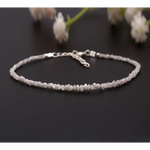 raw White diamonds and raw White diamond stone with raw natural crystal texture close view