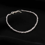 raw White diamonds and raw White diamond stone with raw natural crystal texture close view