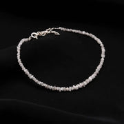 raw White diamonds and raw White diamond stone with raw natural crystal texture close view