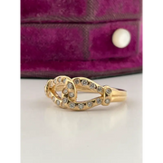 Classic lab grown diamond solitaire ring with round brilliant cut stone in gold band