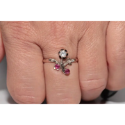 Lab created gemstone with exceptional clarity and dazzling brilliance for custom jewelry pieces