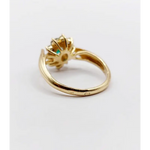 Close-up of lab created diamond with stunning sparkle and clarity ideal for custom engagement ring design