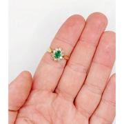 Close-up of lab created diamond with stunning sparkle and clarity ideal for custom engagement ring design