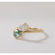1.54 Ct MOI lab created round diamond ring, solitaire, timeless elegance, perfect engagement gift.