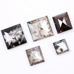 2.06 To 9.00 MM Princess Cut DIamond Grey & Brown CVD Diamond Natural Loose Diamond Use For Custom Jewerly