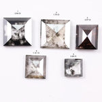 2.06 To 9.00 MM Princess Cut DIamond Grey & Brown CVD Diamond Natural Loose Diamond Use For Custom Jewerly