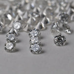 lab grown blue diamond and yellow diamond jewelry including lab diamond chain and hoop earrings collection