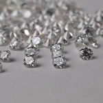 lab grown blue diamond and yellow diamond jewelry including lab diamond chain and hoop earrings collection